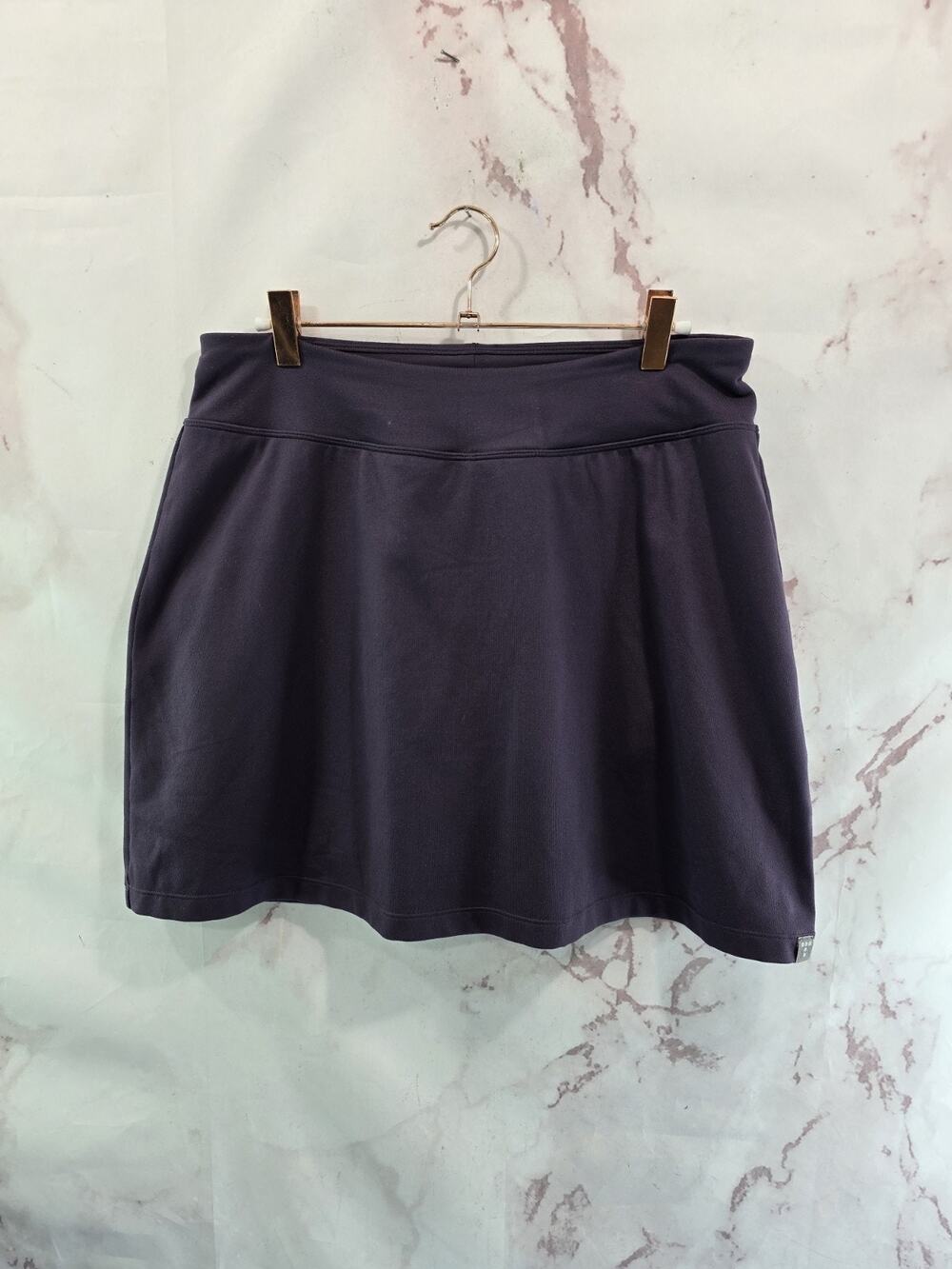 Title Nine Skirt Womens Medium Skort Purple Stretch Mini Built In Shorts Lined